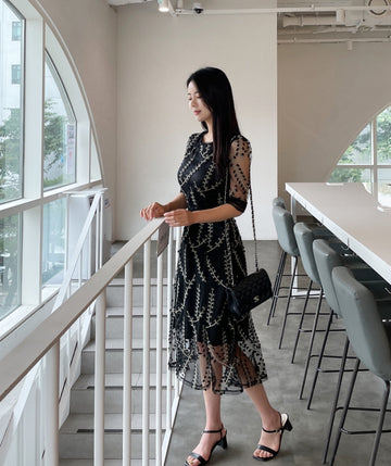 Elzes See-Through One Piece Short Sleeve Ver